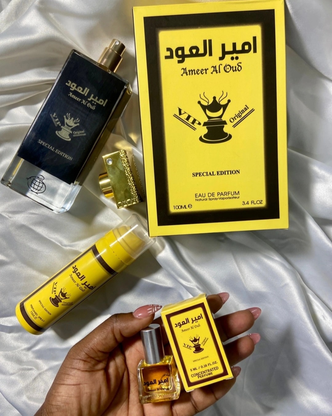 Ameer All Oud| Parfum+Déodorant spray+ huile concentrée de parfum