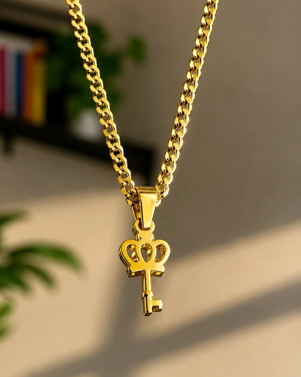 Chaîne et médaille de clef